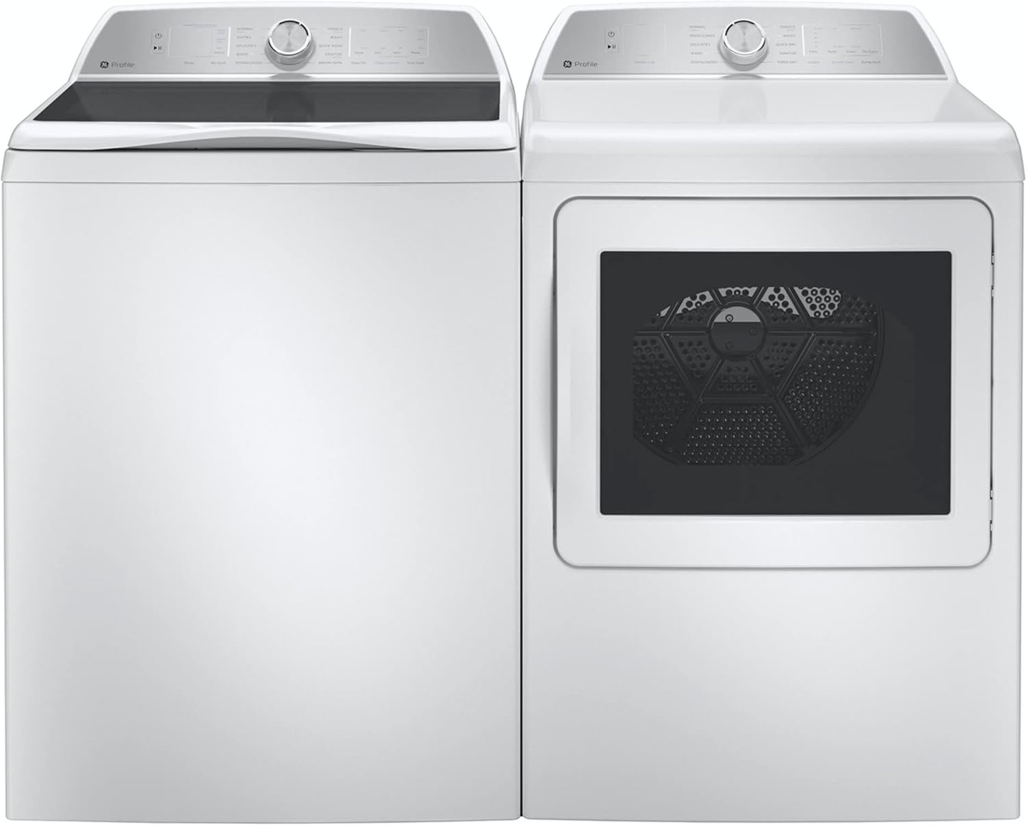 GE Profile PTW605BSRWS 4.9 Cu. Ft. White Washer with Smarter Wash Technology and FlexDispense
