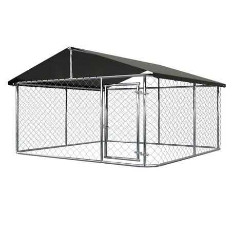 Petony Outdoor Dog Kennel Dog Cage Dog Playpen Dog Fence Chicken Coop Hen House Heavy Duty Pet Playpen with Large Galvanized Chain Link with UV - Pet Supplies online store