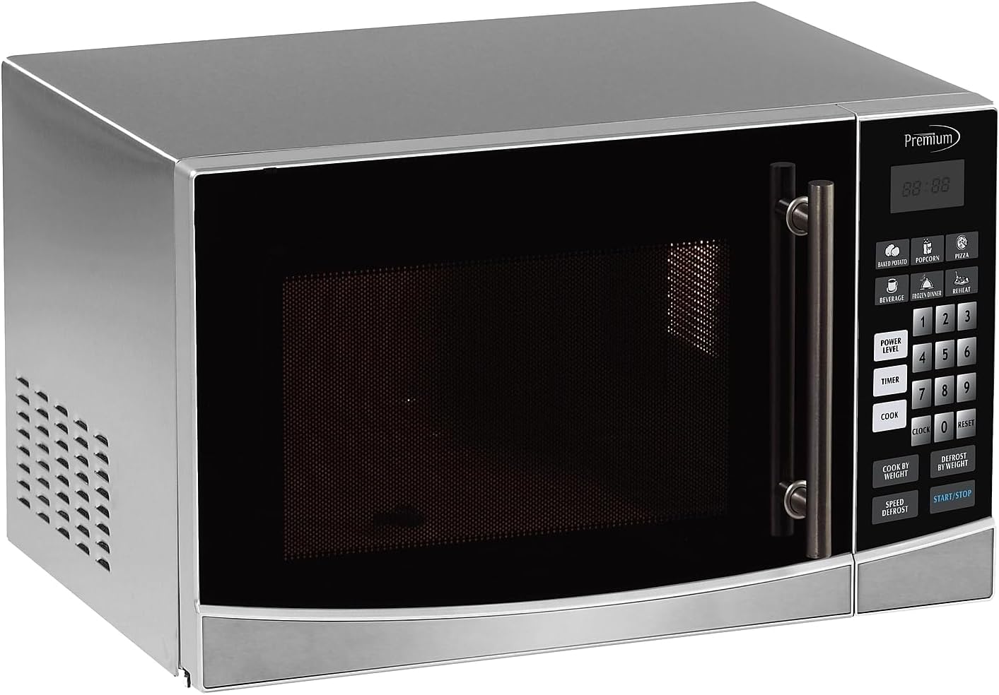 1.0 cu ft Microwave Oven with 10 Power Levels in Stainless Steel
