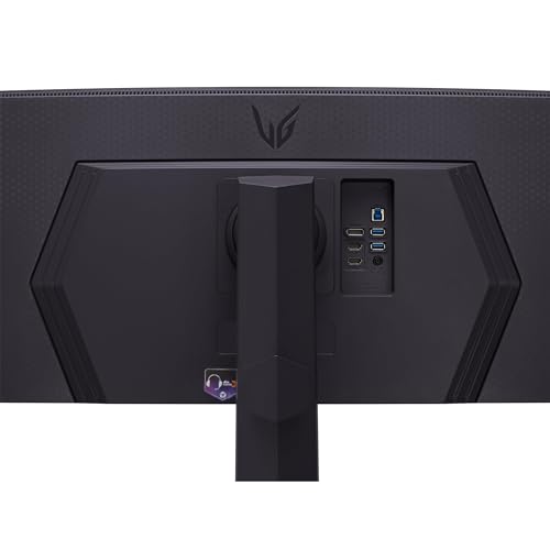 LG 45GR65DC-B Ultragear Curved Gaming Monitor 45-Inch 32:9 QHD 200Hz 1ms UltraWide Display AMD FreeSync Premium Pro VESA DisplayHDR 600 HDMI 2.1 x2 DP UBS x3 Tilt/Height/Swivel Stand - Black
