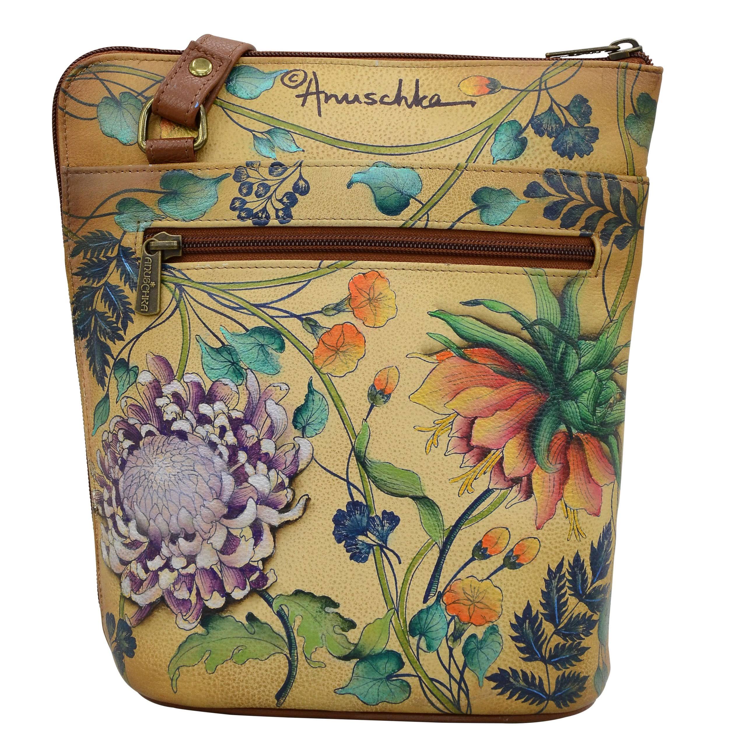 Anuschka Caribbean Garden Zip Travel Organizer Bag
