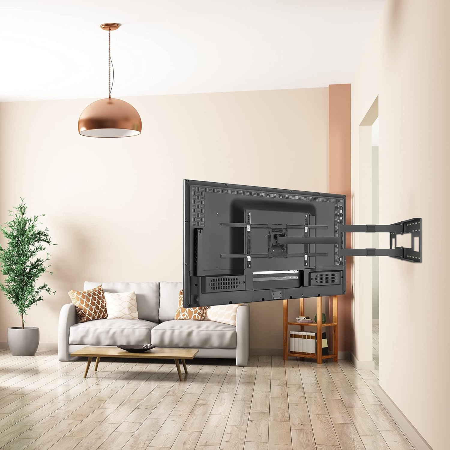 Mount-It! Long Arm TV Mount, Full Motion Wall Bracket with 40 inch Extension Articulating Arm, Fits Screen Sizes 42, 47, 50, 55, 60, 65, 70, 75, 80 Inch, VESA 800x400mm Compatible, Holds up to 110 lbs