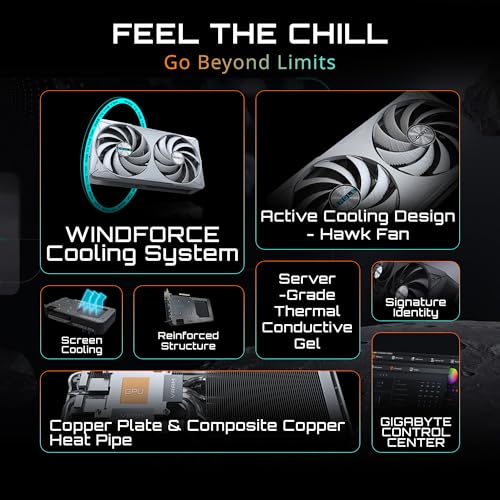 GIGABYTE GeForce RTX 5060 Ti Gaming OC 16G Graphics Card, 16GB 128-bit GDDR7, PCIe 5.0, WINDFORCE Cooling System, GV-N506TGAMING OC-16GD Video Card