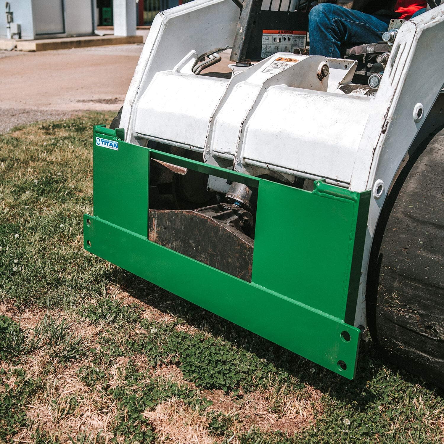 Titan Attachments Quick Tach Adapter Fits Skid Steer and Converts to a Hook and
