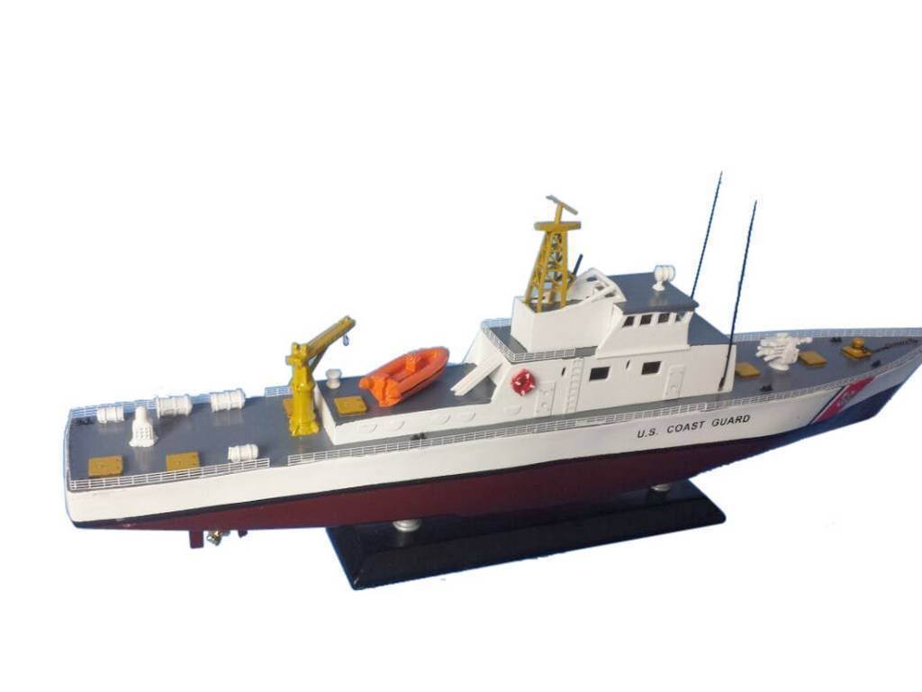 Hampton Nautical USCG Coastal Patrol Boat 18 - United States Wooden Model Boat - Limited Edition