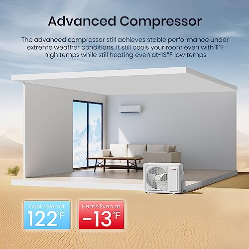 TOSOT Mini-Split Air Conditioner, Inverter Split AC System with Heat Pump Muse Series
