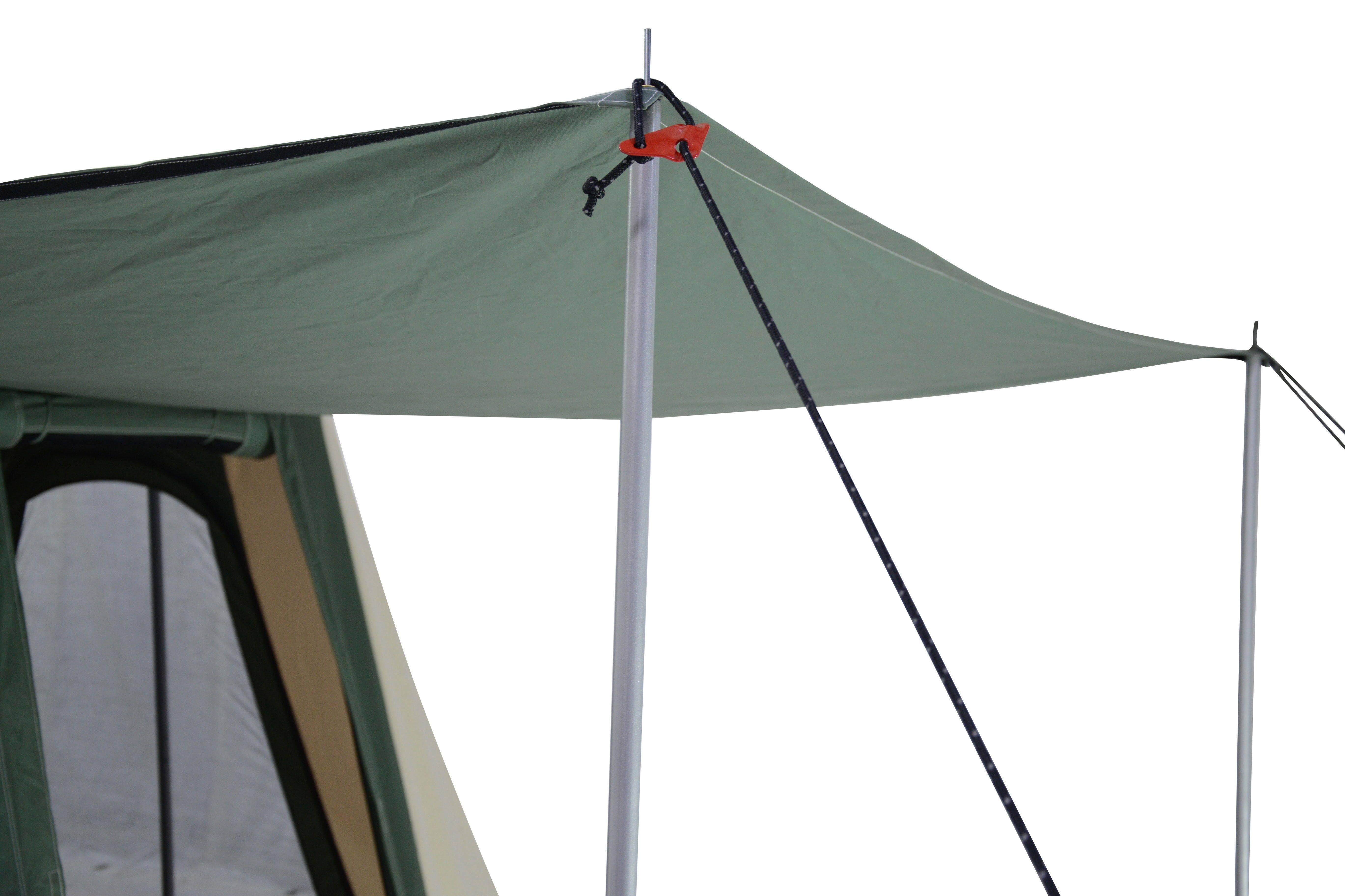 Family Cabin Tents | Cotton Canvas | Basic 10x10 | Camping u0026 Glamping Brown