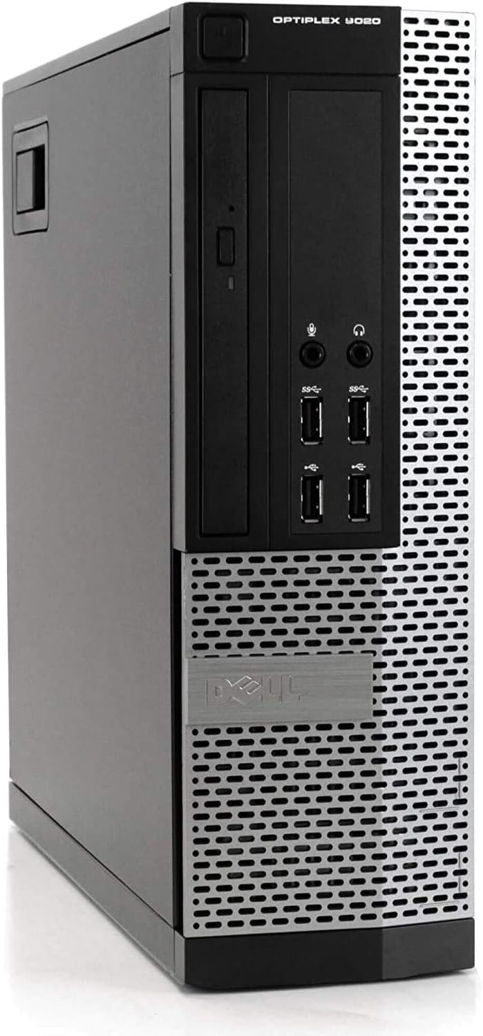 Dell Optiplex 9020 Small Form Factor Desktop PC, Intel Core i7-4770, 16GB Ram, 2TB SATA Drive + 256GB SSD WiFi, DVD-RW, 24-inch LCD, Windows 10 Pro (Renewed)
