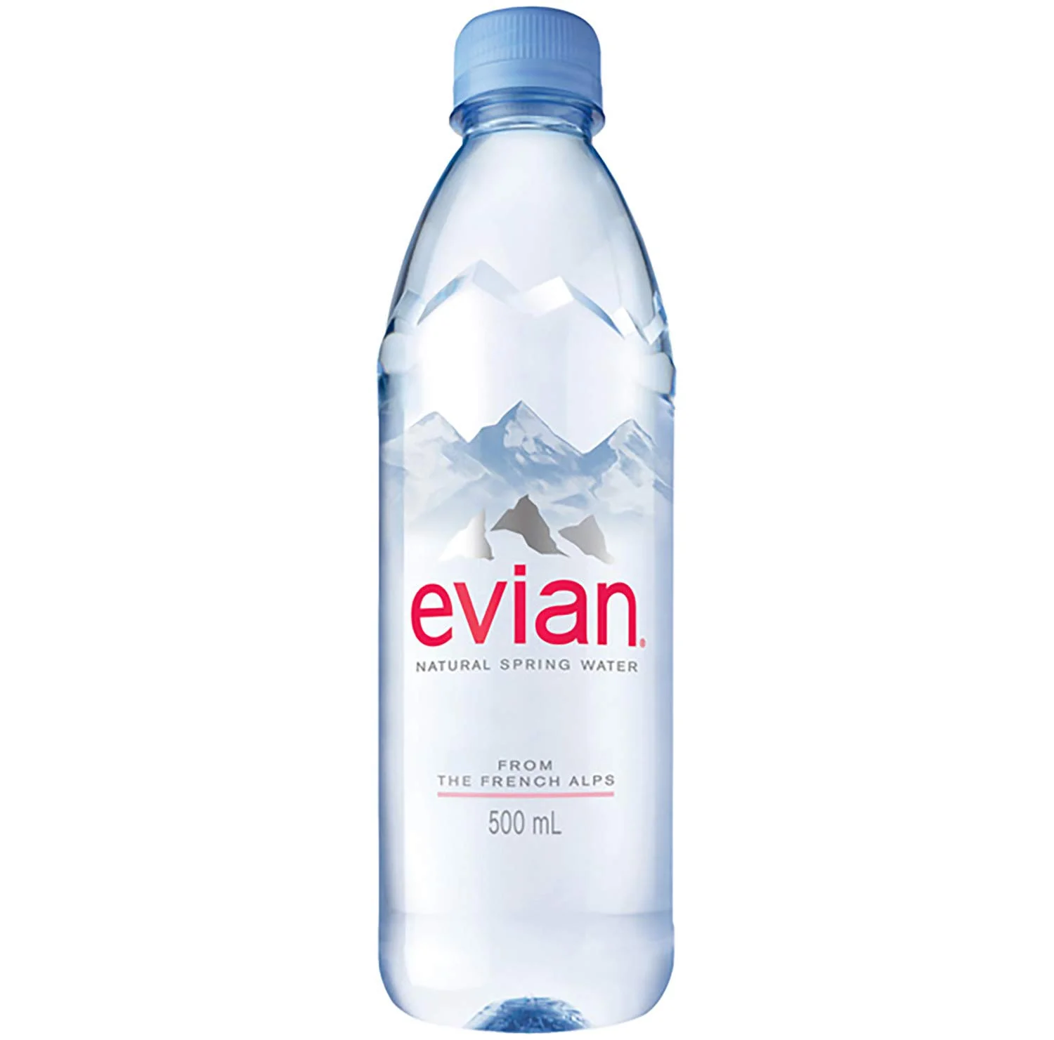 Evian - Spring Water - 500 mL (2 Plastic Bottles)
