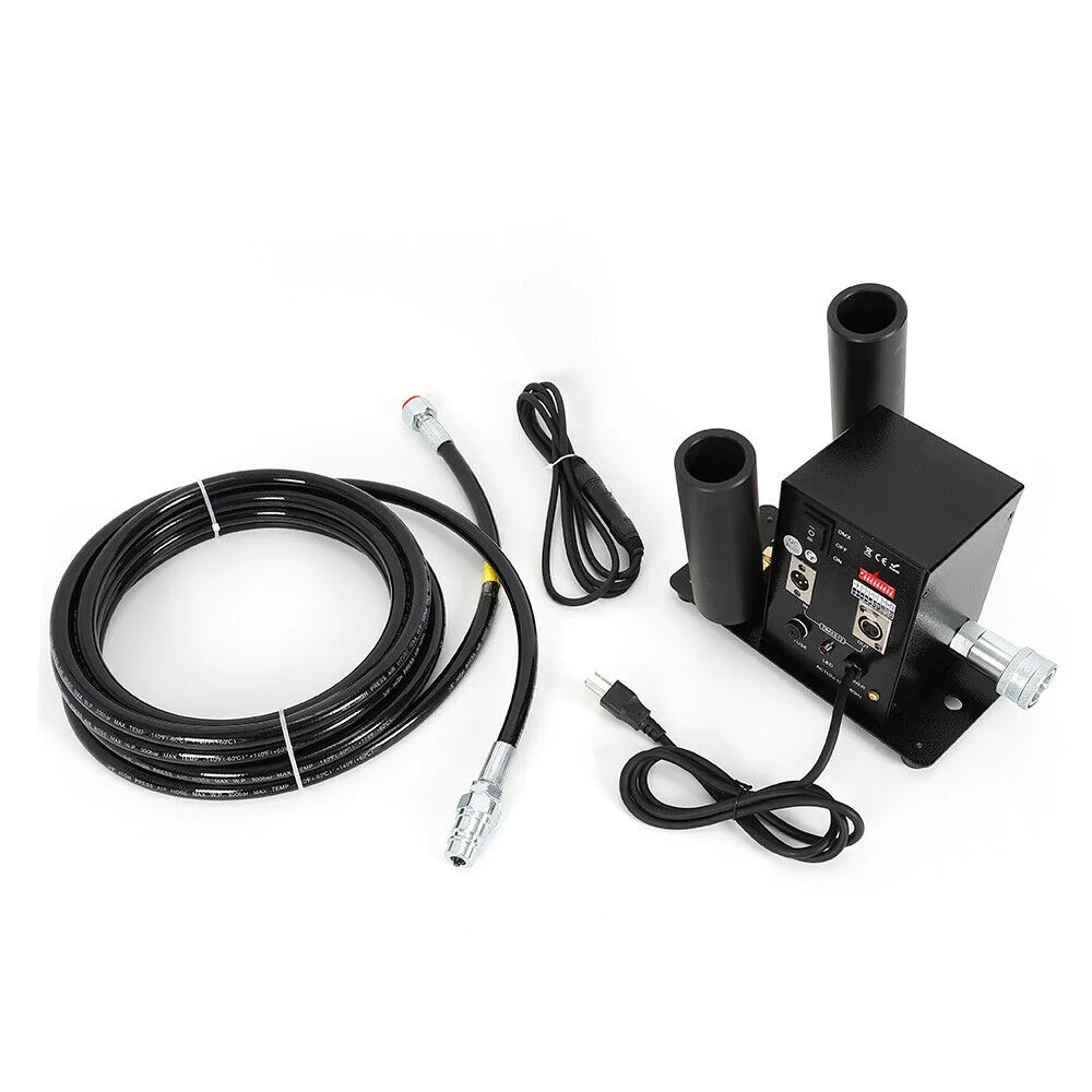 110V 200W DMX LED CO2 Jet Cannon Machine Club Stage Magic Effects Double Tube with 6M Hose