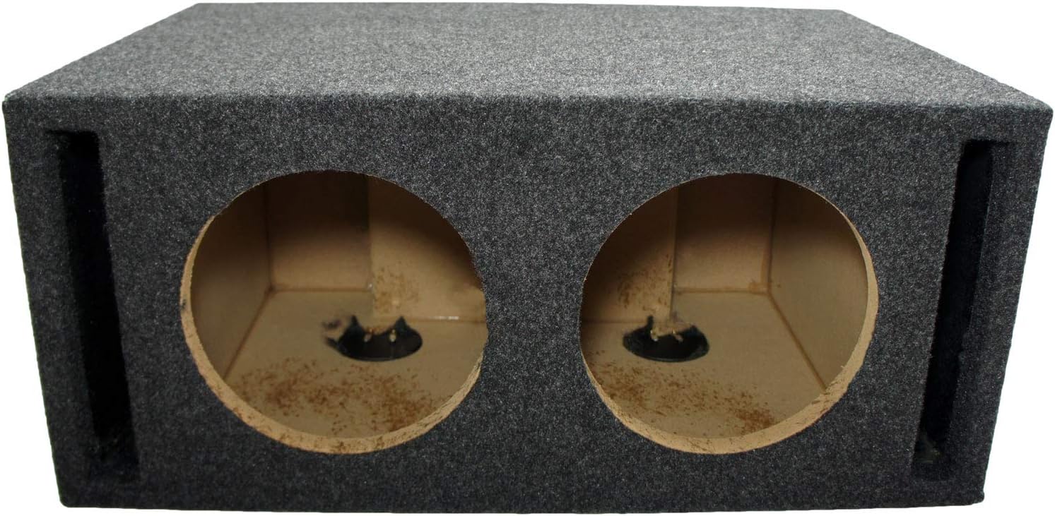 Car Audio Dual 8" SPL Bass Subwoofer Labyrinth Vent Sub Box Stereo Enclosure