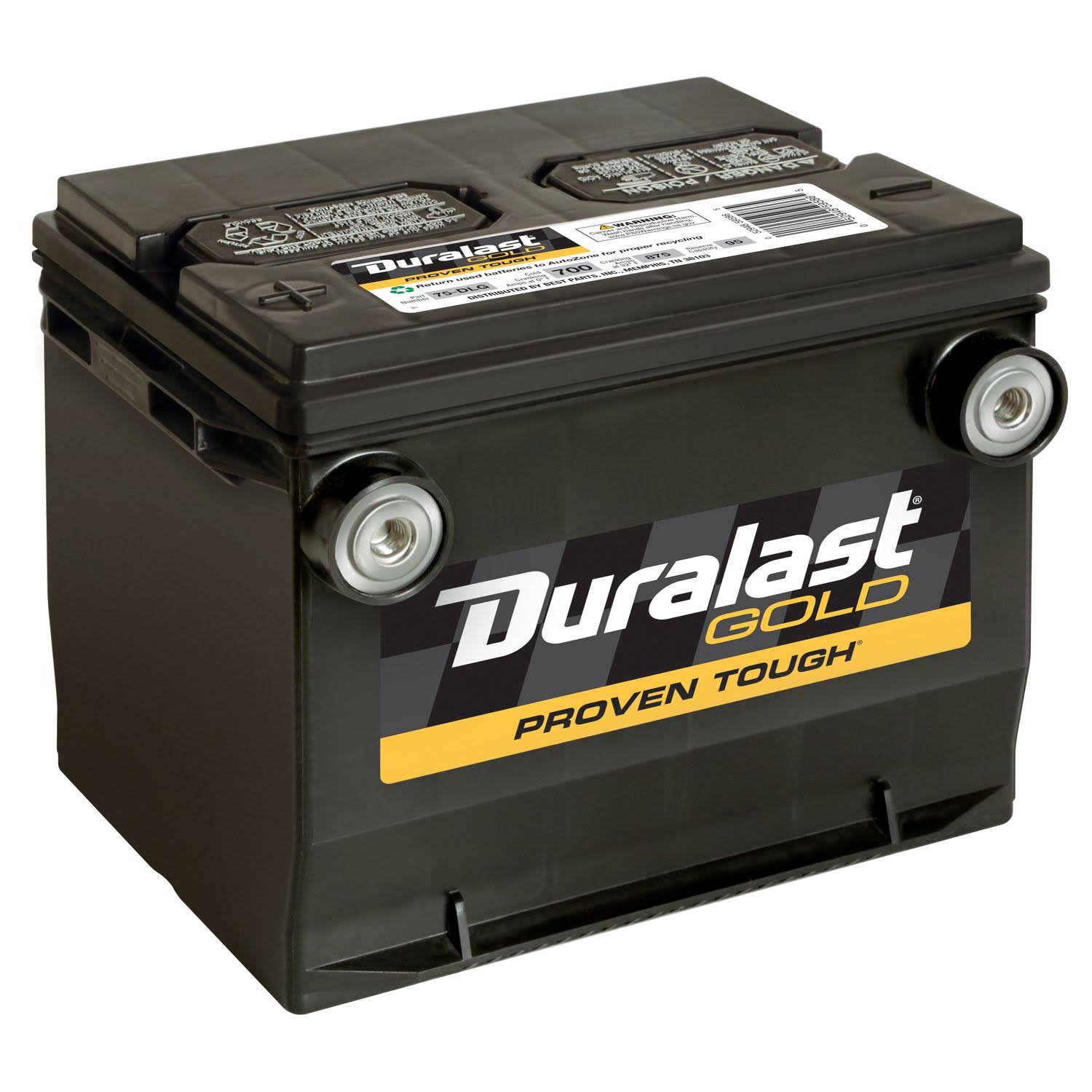 Duralast Gold Battery 75-DLG, Group Size 75, 700 CCA