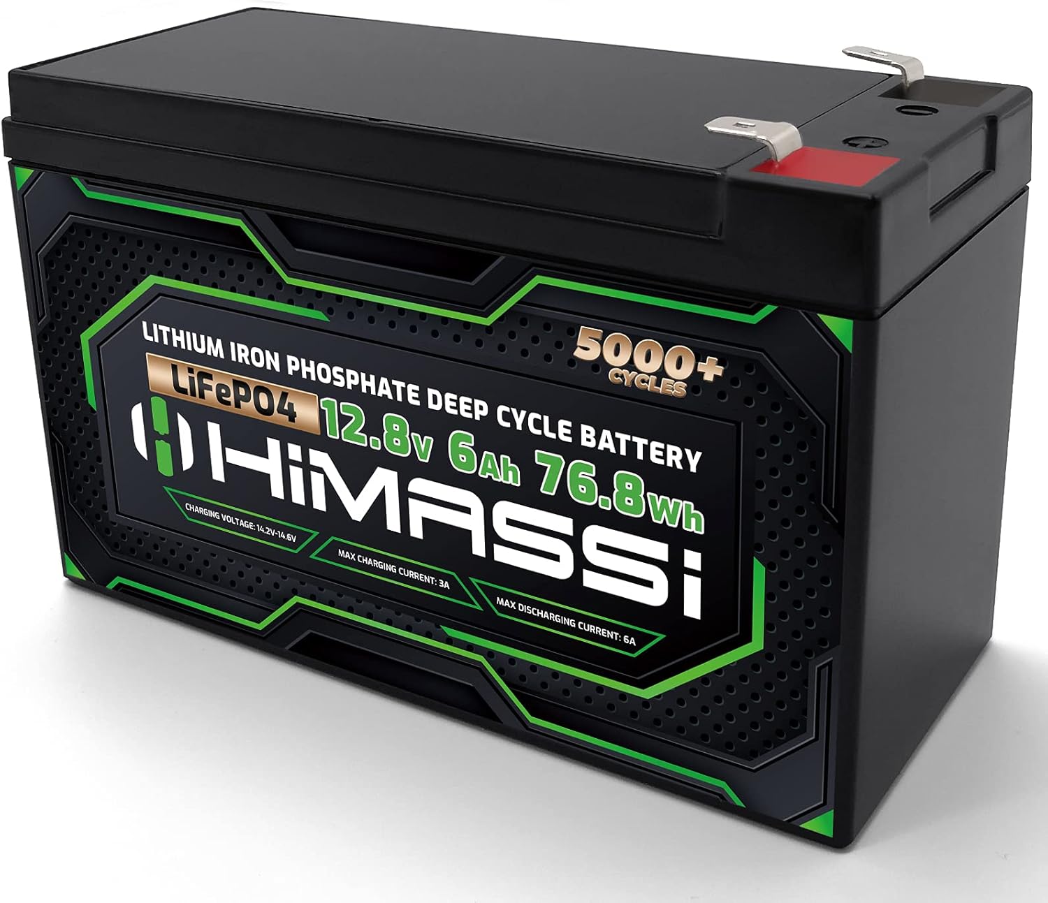 LiFePO4 Battery, 12V 400Ah Lithium Battery, Built-in 250A BMS, Lithium Ion Battery for Trolling Motor, Solar, Marine, RV Car, Camper, Home Storage, Off-Grid System