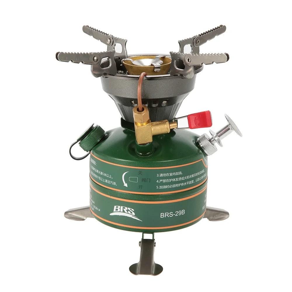 BRS Camping Hiking Portable Integrated Non-preheating Gasoline-burning Fuel Gasoline Camping Fishing Picnic Furnace Boiler Cooker