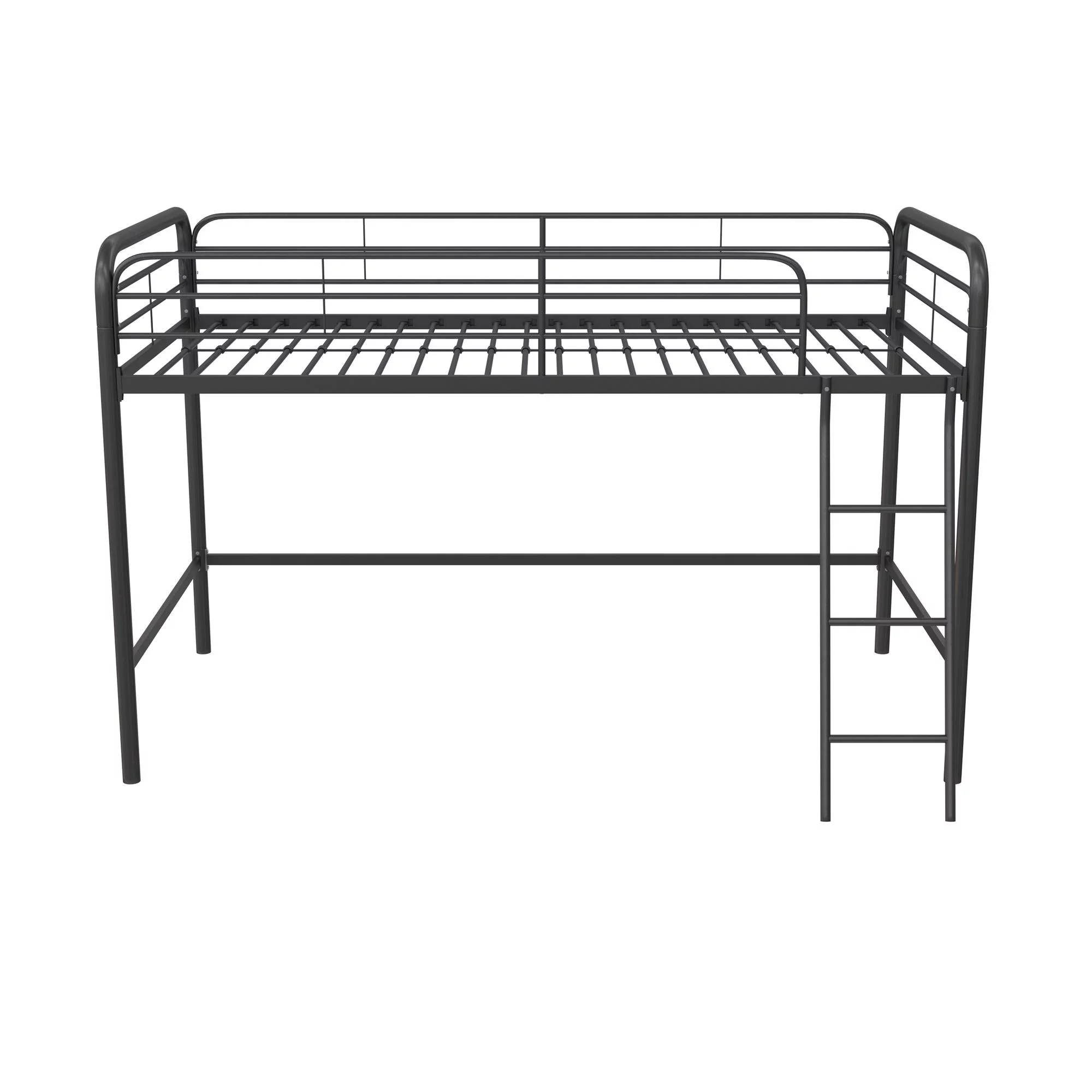 DHP Jett Junior Twin Metal Kids Loft Bed, Black