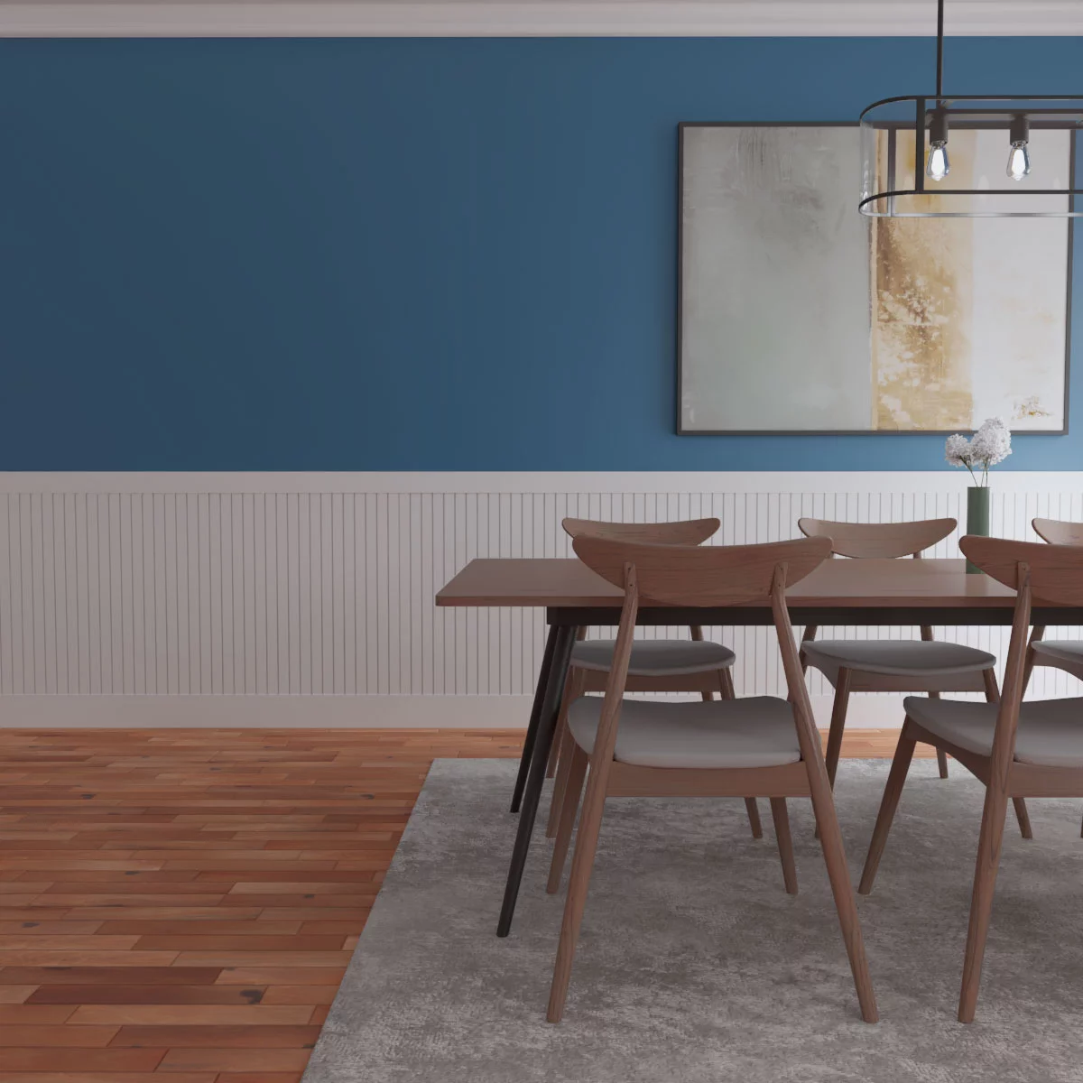 Ekena Millwork 40"H x 94 1/2"W Beadboard PVC Wainscot Paneling Kit