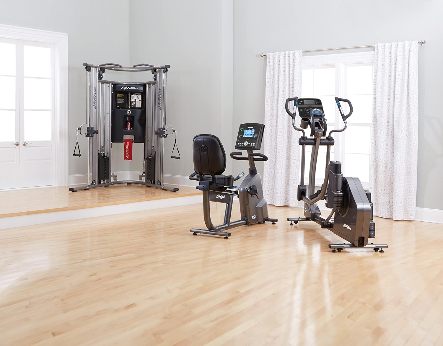 Life Fitness RS3 Recumbent Indoor Cycling Exercise Bike with Go Console