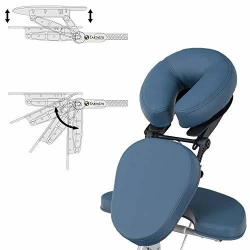 Earthlite Vortex Portable Massage Chair Package - Portable, Compact, Strong and Lightweight (15lb) Incl. Carry Case, Sternum Pad