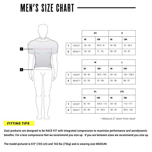 Zoot Men’s Core Tri Tank Racesuit, Sleeveless Triathlon Suit, Swim Bike Run Chamois Pad, Pockets, UPF 50+ Quick Dry Fabric