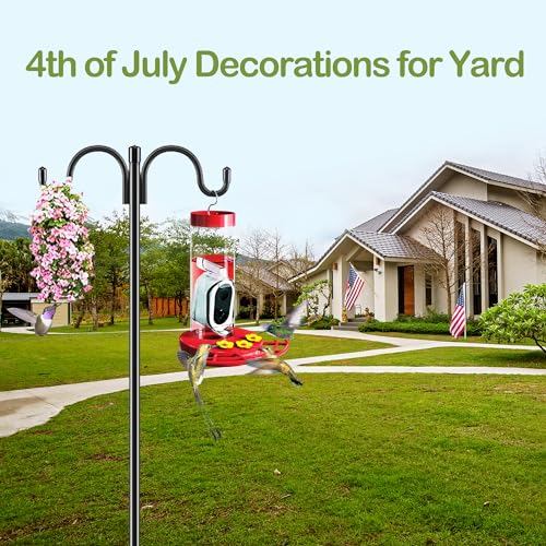 TT NATURE Smart Hummingbird Feeder with Camera Solar-Powered, AI Identify&Cloud Storage,Wireless App, Bee and Ant Defense,HD Video for Watching Birds Outdoors(20 Ounces)