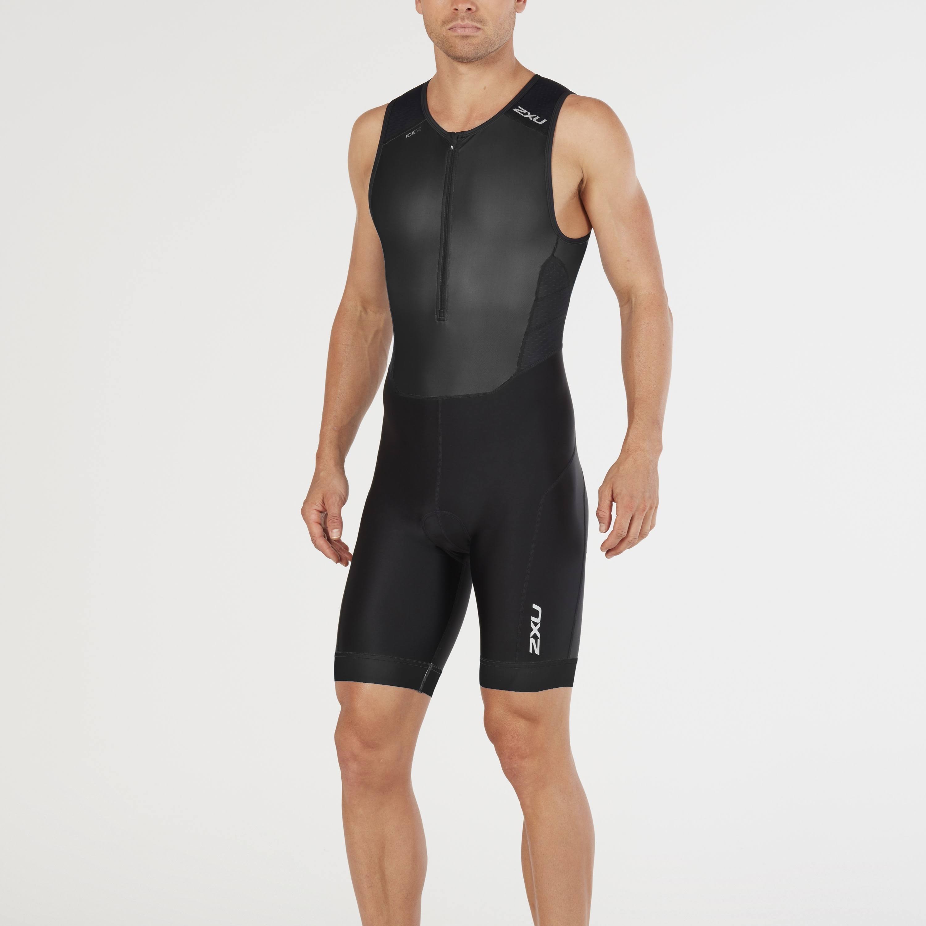 2XU Men&s Perform Front Zip Trisuit, Black