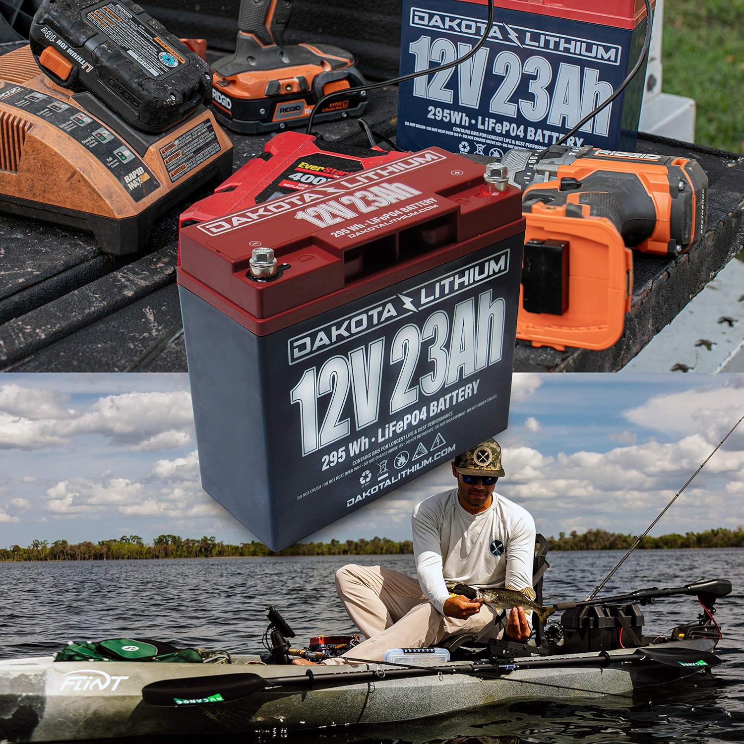 Dakota Lithium | 12V 23Ah LiFePO4 | 11 Year USA Warranty 2000+ Deep Cycle Battery