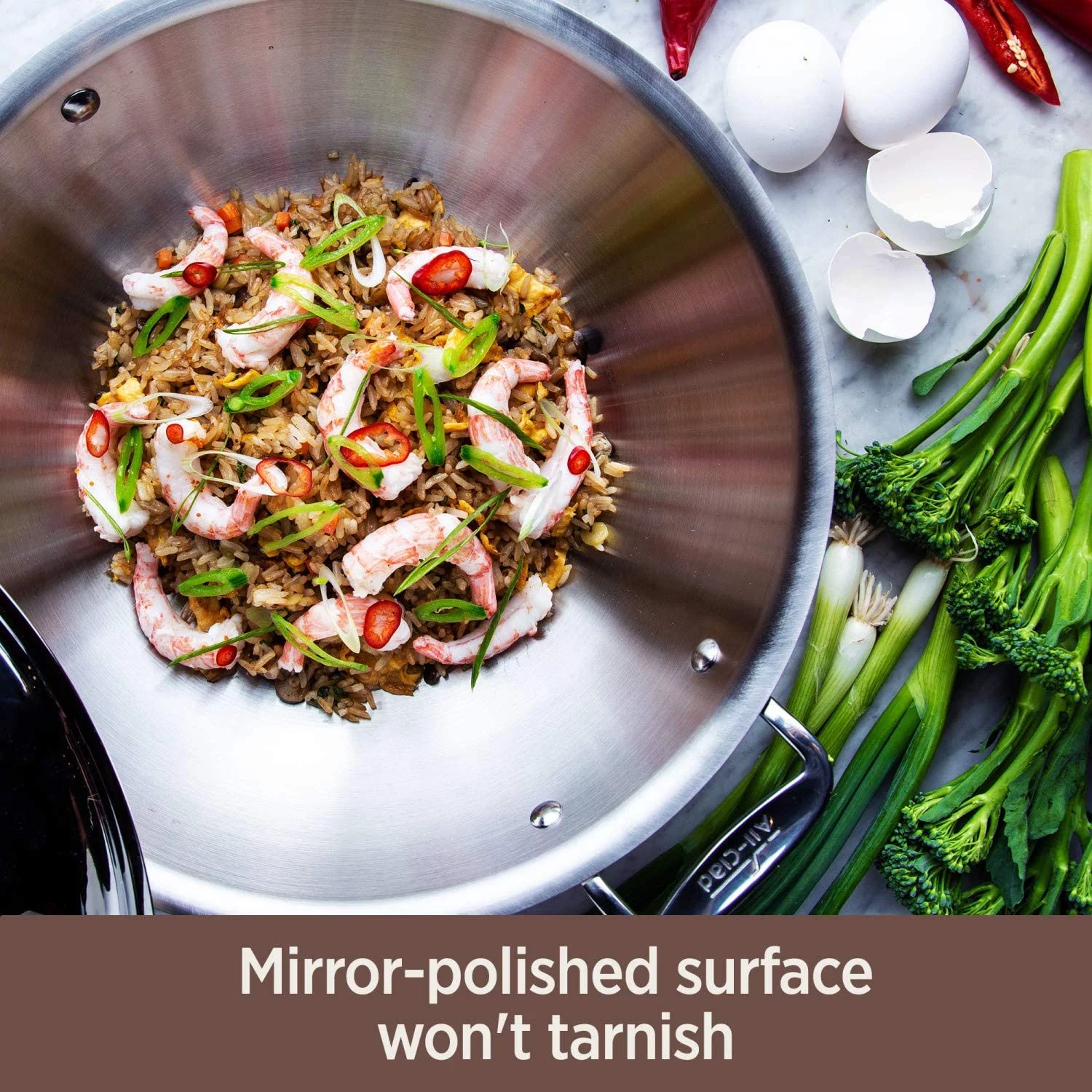 en Copper Core 5-Ply Stainless Steel Cookware Set 14 Piece Induction Oven Broil Safe 600F Pots and Pans
