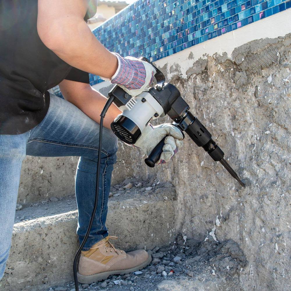 XtremepowerUS Demolition Hammer Jack Hammer 1000W Concrete Breaker with Case