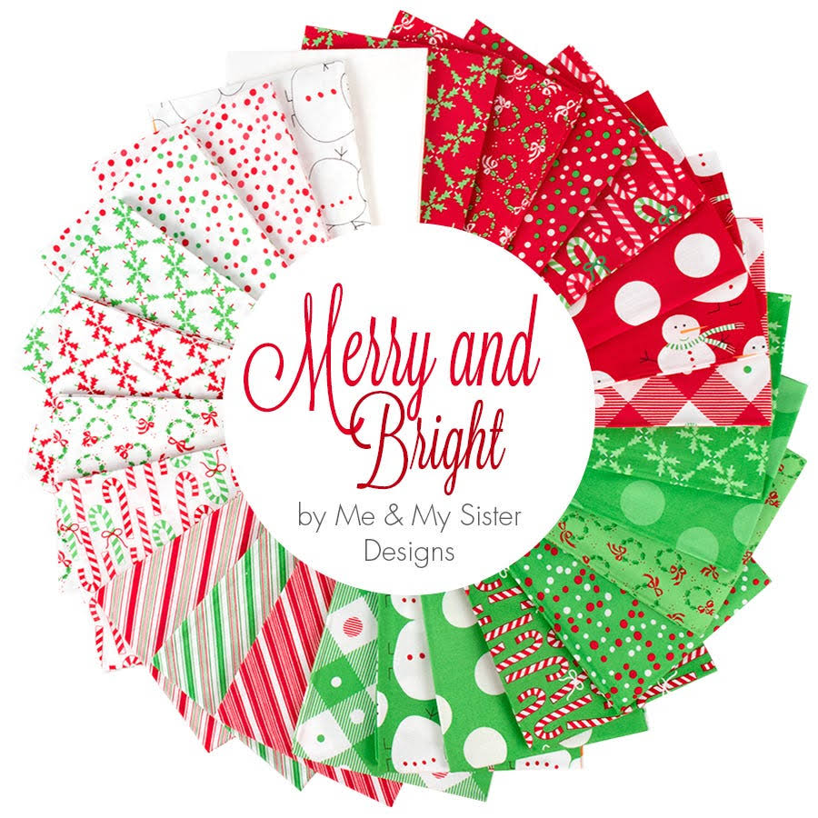 Moda Fabrics Merry and Bright Fat Quarter Bundle