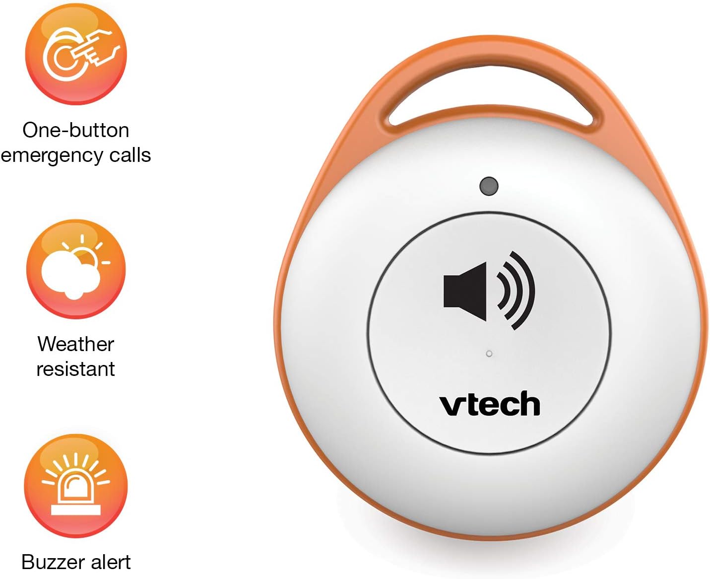 VTech SN5147 Amplified Corded/Cordless Senior Phone with Answering Machine, Call Blocking, 90dB Extra-loud Visual Ringer, One-touch Audio Assist on Handset up to 50dB, Big Buttons and Large Display
