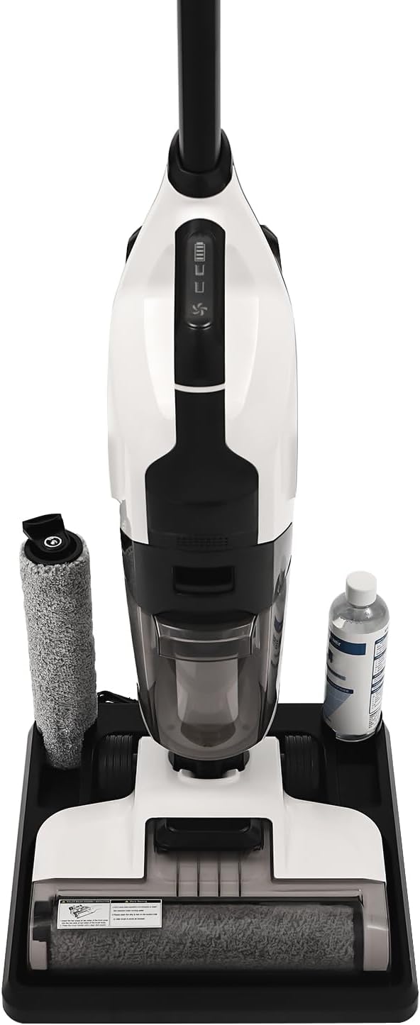 Wet Dry Vacuum, Smart One-Step Self-Cleaning Vacuum Mop with 17000Pa Intense Power Suction,Lightweight & Long Run Time,Great for Sticky Messes and Pet Hair