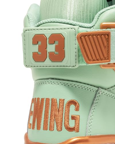 PATRICK EWING Athletics 33 HI Basketball Shoes - Hemlock/Copper, Statue of Liberty Edition