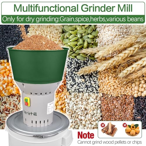 Electric Grain Mill Grinder, Flour Mill Grain Grinders, Widely Used Grinder Electric at Home Farm for Corn Wheat Feed