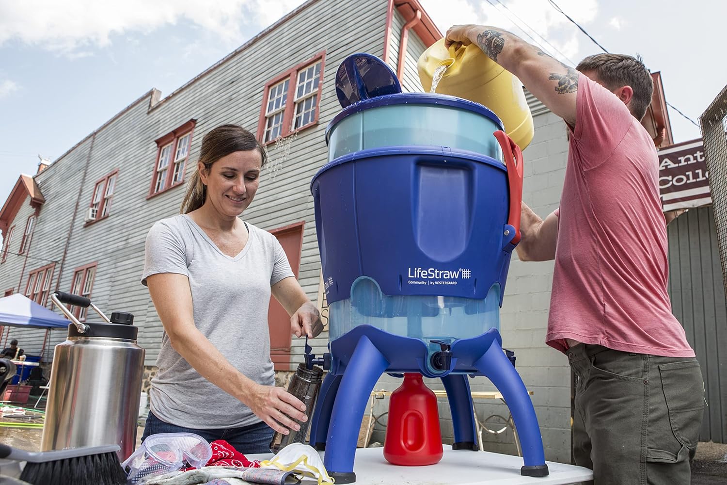 LifeStraw Community High-Volume Water Purifier, Autofill