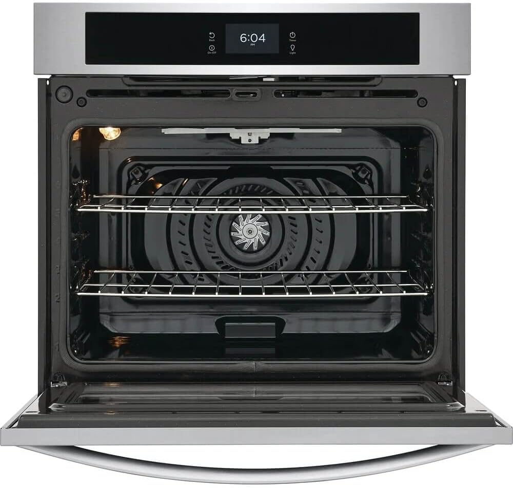 Frigidaire FCWS3027AS 30" 5.3 cu. ft. Total Capacity Electric Single Wall Oven with 2 Oven Racks, Convection, Sabbath Mode, Delay Bake, in Stainless Steel
