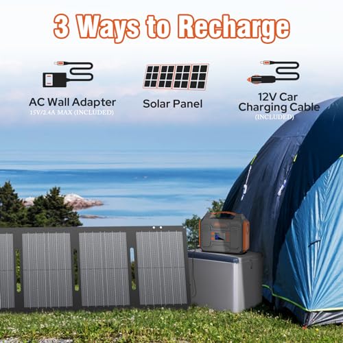 Portable Power Station,ZeroKor Outdoor Generator with DC AC Outlet for Home Use Camping RV Travel
