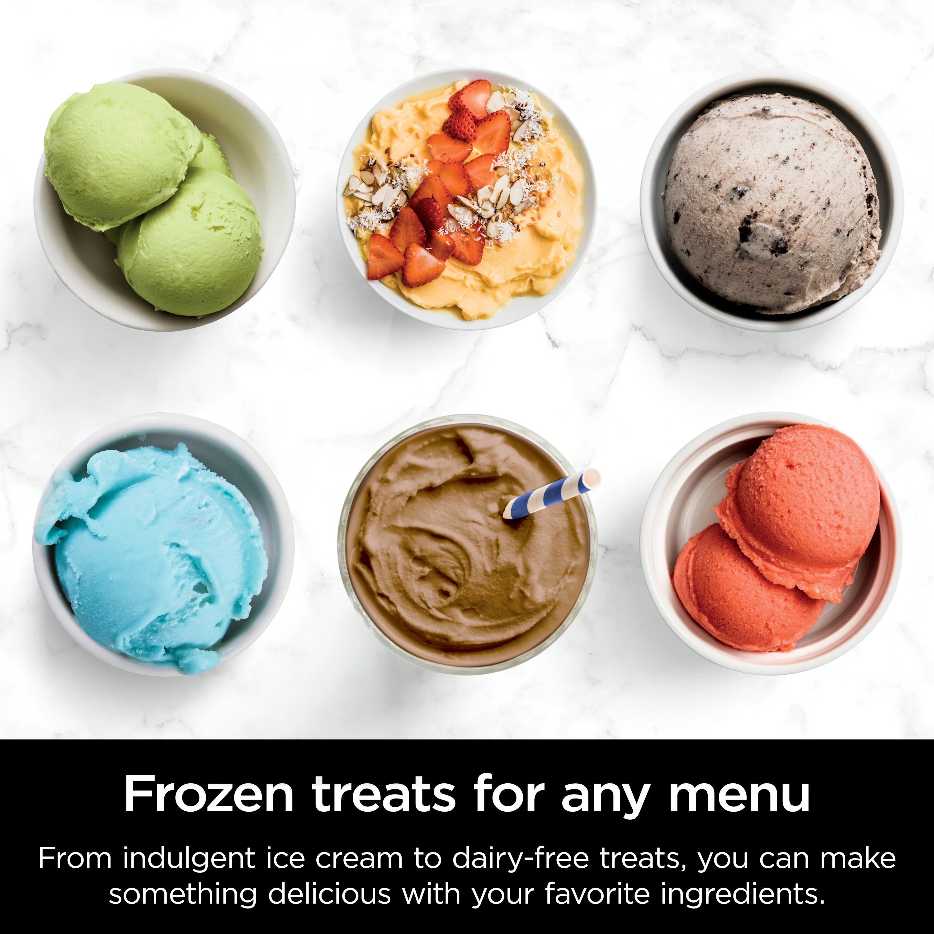 Ninja CREAMi Ice Cream Maker, for Gelato, Mix Ins, Milkshakes, Sorbet, Smoothie Bowls & More, 7 One-Touch Programs, Silver, NC290WMBF
