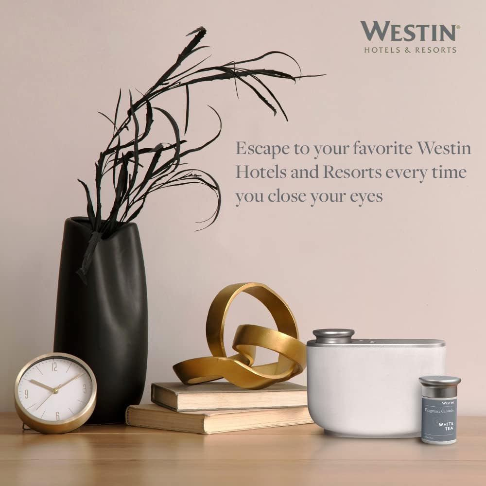Westin White Tea Room Diffuser and Scent Capsule - Hotel Fragrance - Signature White Tea Scent