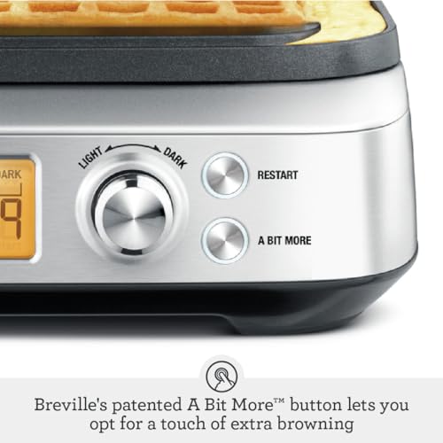 Breville Bwm620Xl The Smart Waffle Pro 2 Slice Waffle Maker Bje510Xl Stainless Steel Bje510Xl countertop griddle appliance
