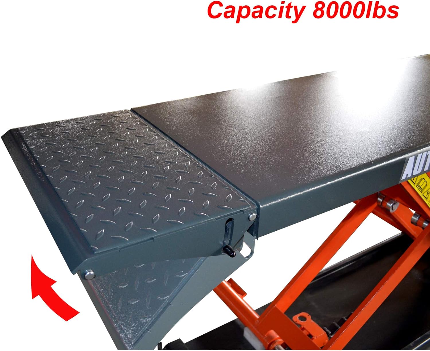 KATOOL Mid Rise Scissor Lift 8000lbs Penumatic Release Auto Lift 220V/1PH Automotive Lift for Home Shop Garage