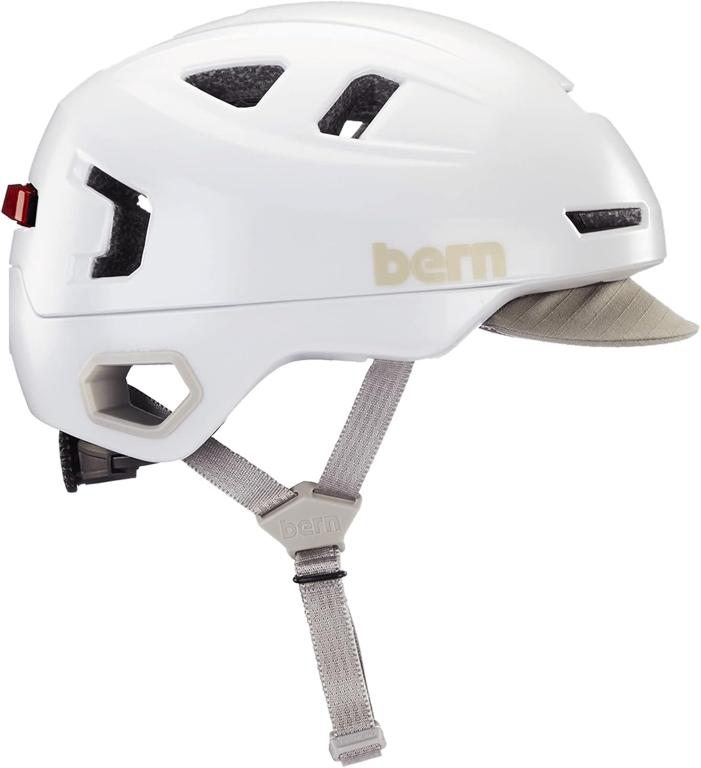 Bern, Hudson Commuter Helmet with MIPS, Integrated LED Rear Light and U-Lock Compatibility Pack of 2