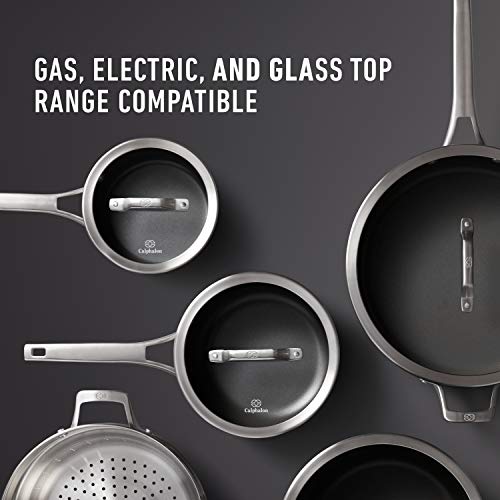 Calphalon Premier Hard-Anodized Nonstick Cookware, 6-Quart Stockpot with Cover