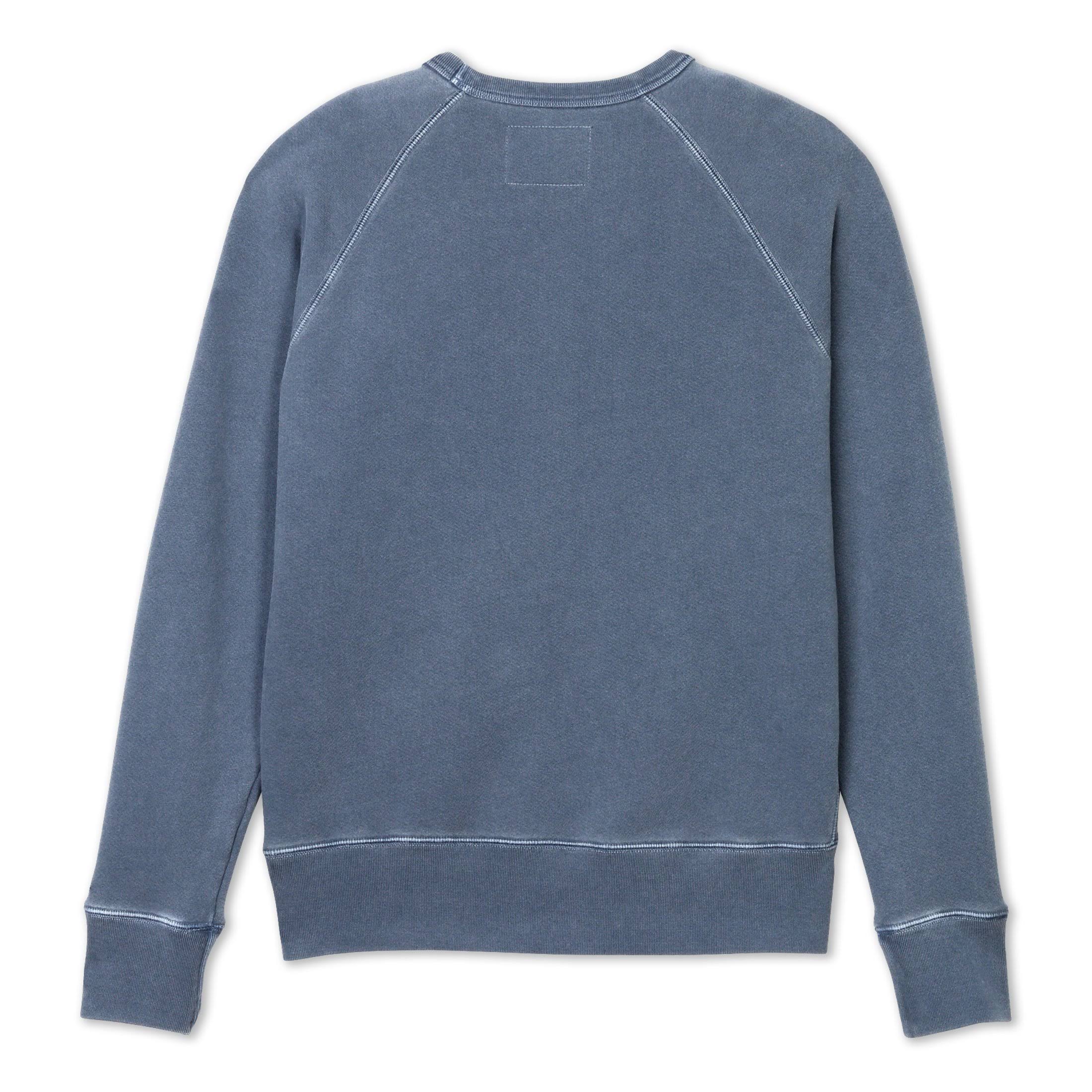 Men&s Garment Dyed Raglan Crew - Indigo | Birdwell Beach Britches S / Indigo