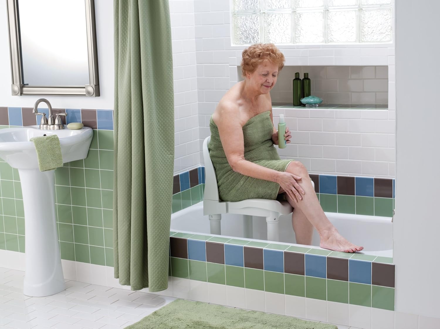 Moen DN7064 Home Care Shower Chair, Glacier