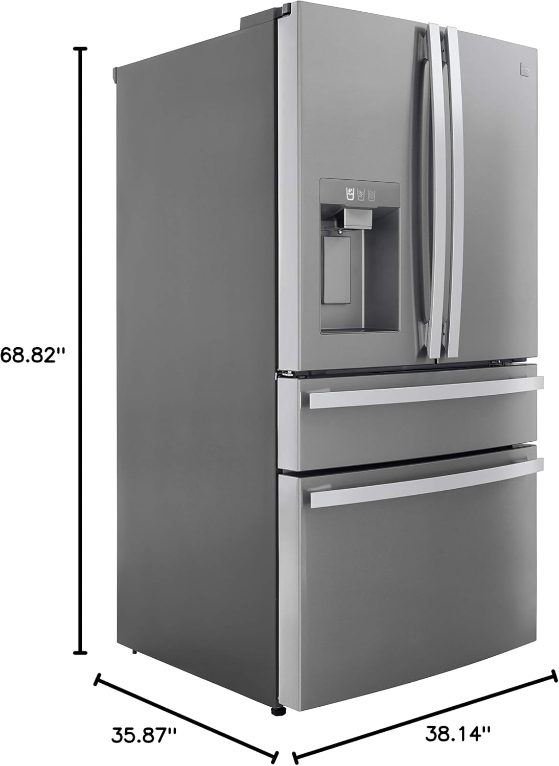 Kenmore 72695 29.5 cu. ft. French Door refrigerator, Stainless Steel