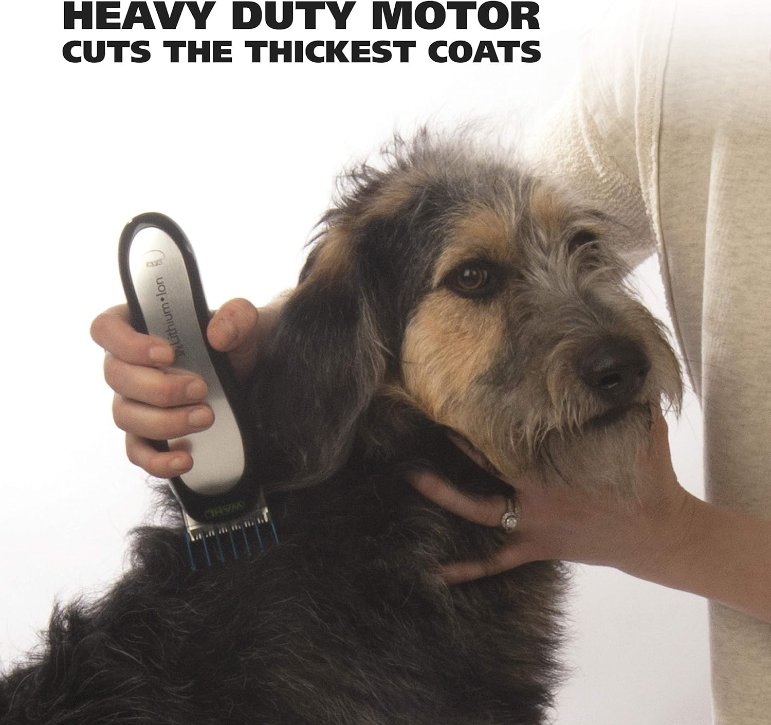 Wahl Lithium Ion Pro Series Cordless Animal Clippers – Rechargeable, Quiet, Low Noise, Heavy-Duty, Electric Dog & Cat Grooming Kit for Small & Large Breeds with Thick to Heavy Coats