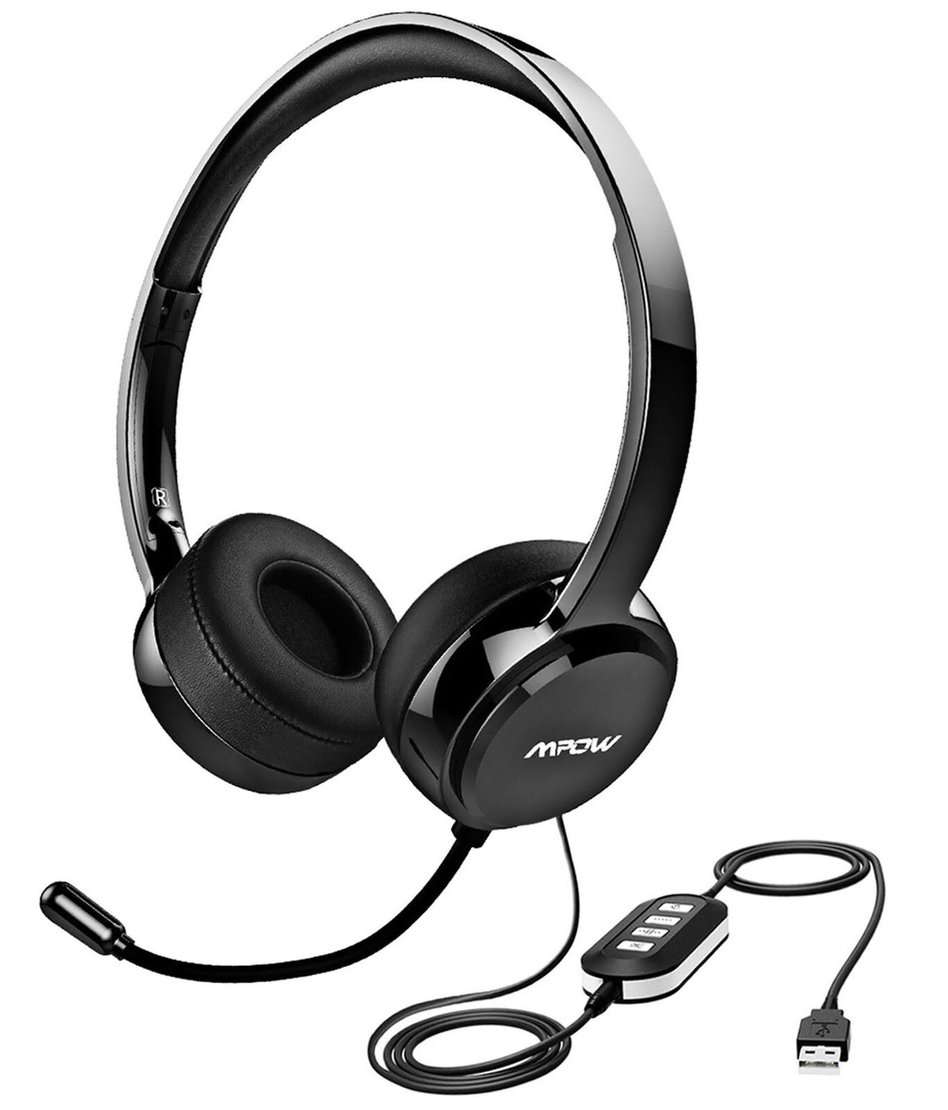 Mpow USB Headset/ 3.5mm Computer Headset with Microphone Noise Cancelling