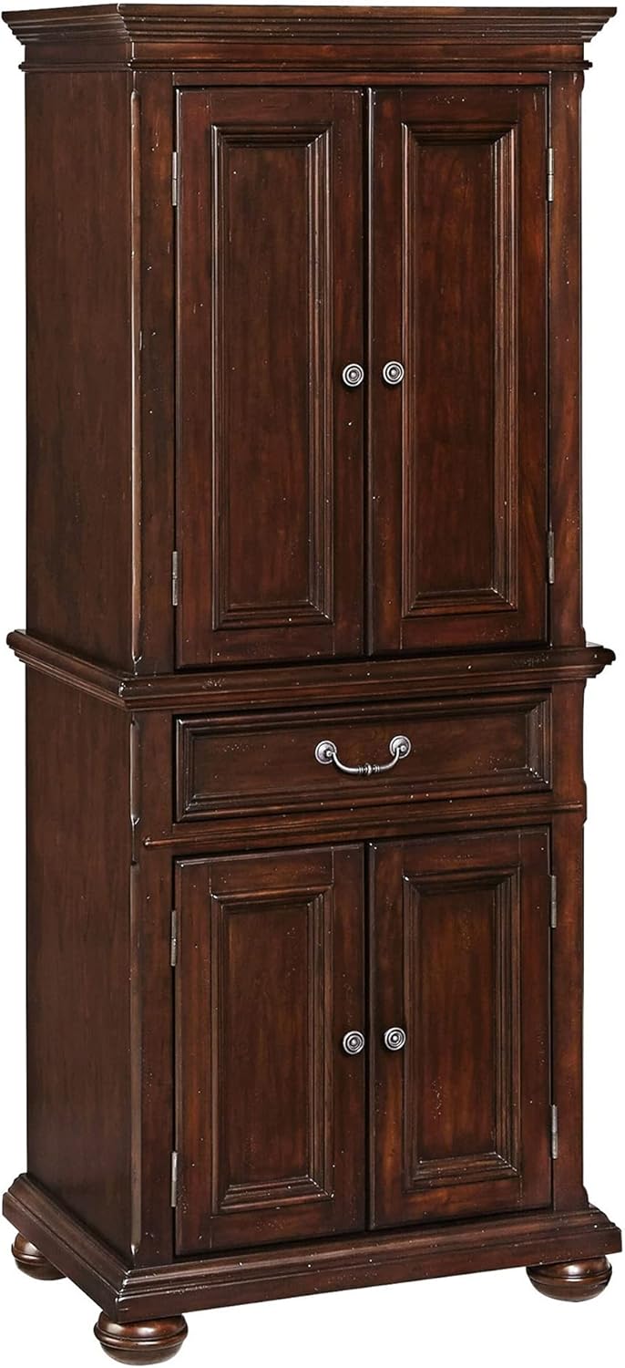 Colonial Classic Dark Cherry Pantry Cabinet by Home Styles