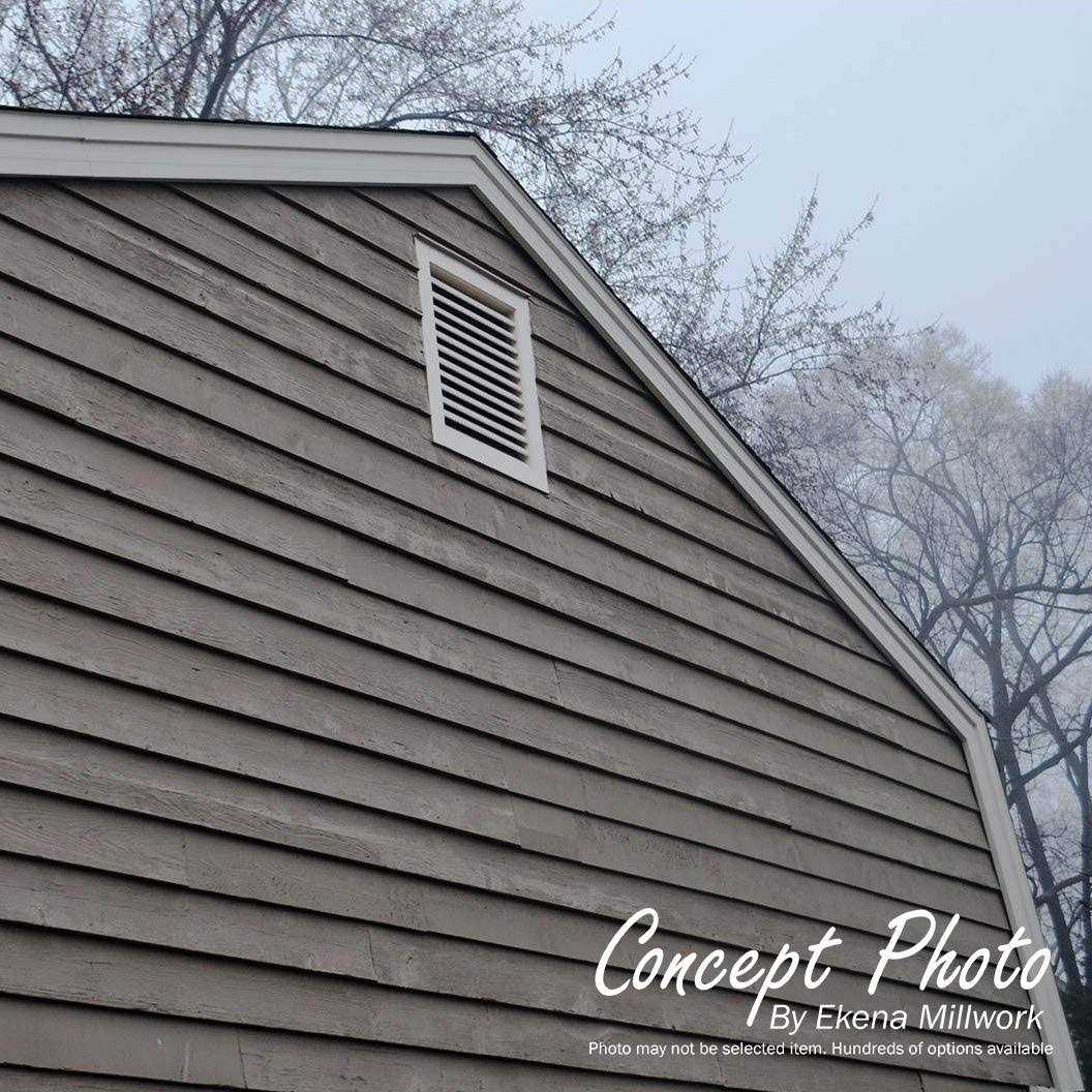 Ekena Millwork Triangle Surface Mount PVC Gable Vent Pitch - Shop Hardware Tools Online Store