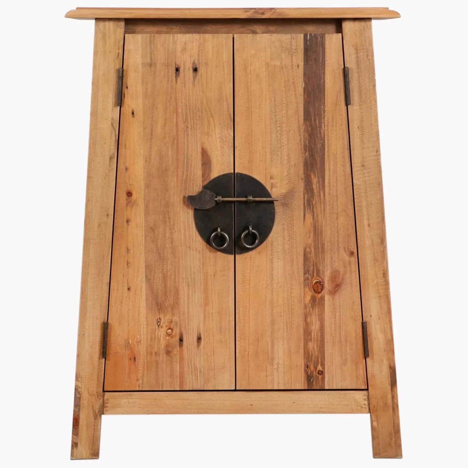 Anself Bathroom Side Cabinet with Shelf Recycled Pinewood Storage Cabinet for Washroom, Living Room, Home Furniture Decor 23.2 x 12.6 x 31.5 Inches (W x D x H)